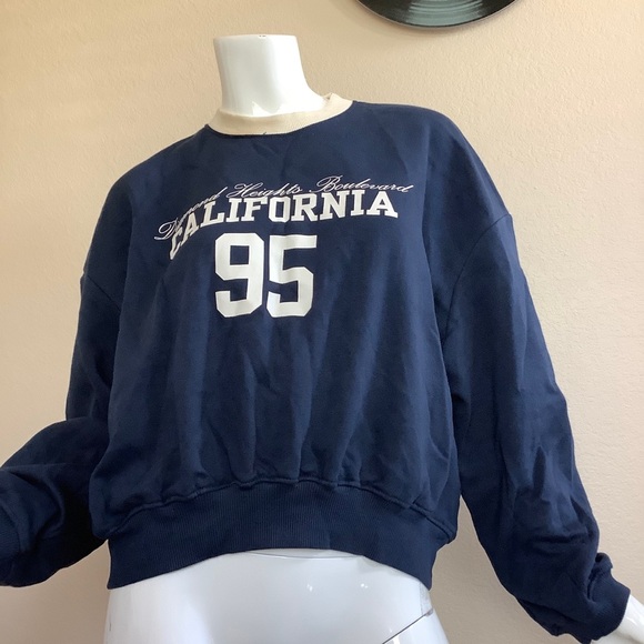 Zara Sweaters - Zara California 95 Navy Blue Women's Sweatshirt